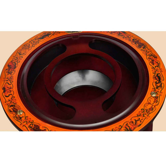 Globe Bar Wine Stand Eucalyptus Wood Lbiia