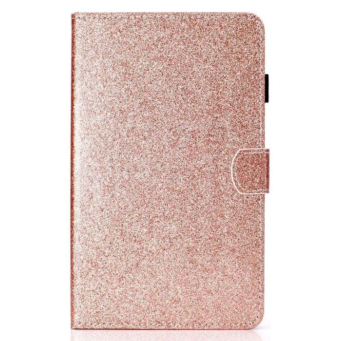 Glossy Glitter Powder Horizontal Flip Leather Tablet Case