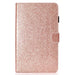 Glossy Glitter Powder Horizontal Flip Leather Tablet Case