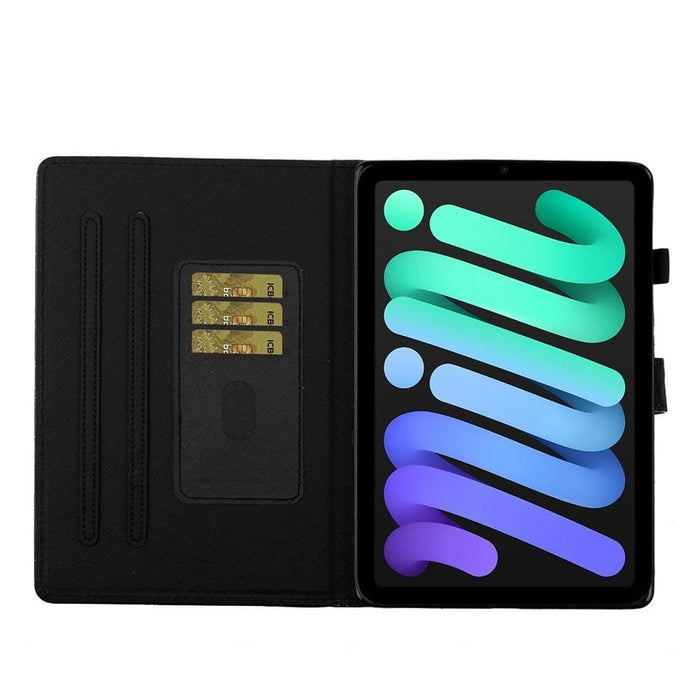 Glossy Glitter Powder Horizontal Flip Leather Tablet Case