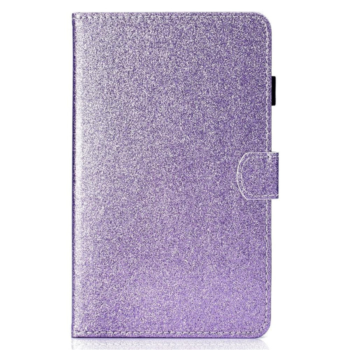 Glossy Glitter Powder Horizontal Flip Leather Tablet Case