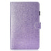 Glossy Glitter Powder Horizontal Flip Leather Tablet Case
