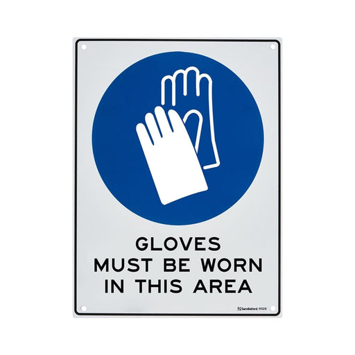 Gloves Must be Worn Plastic Sign