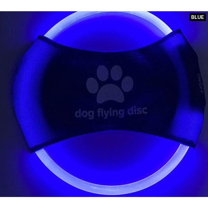 Glow in the Dark Dog Flying Disc Durable Rechargeable