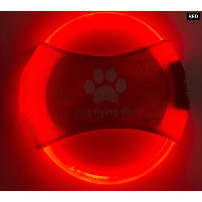 Glow in the Dark Dog Flying Disc Durable Rechargeable