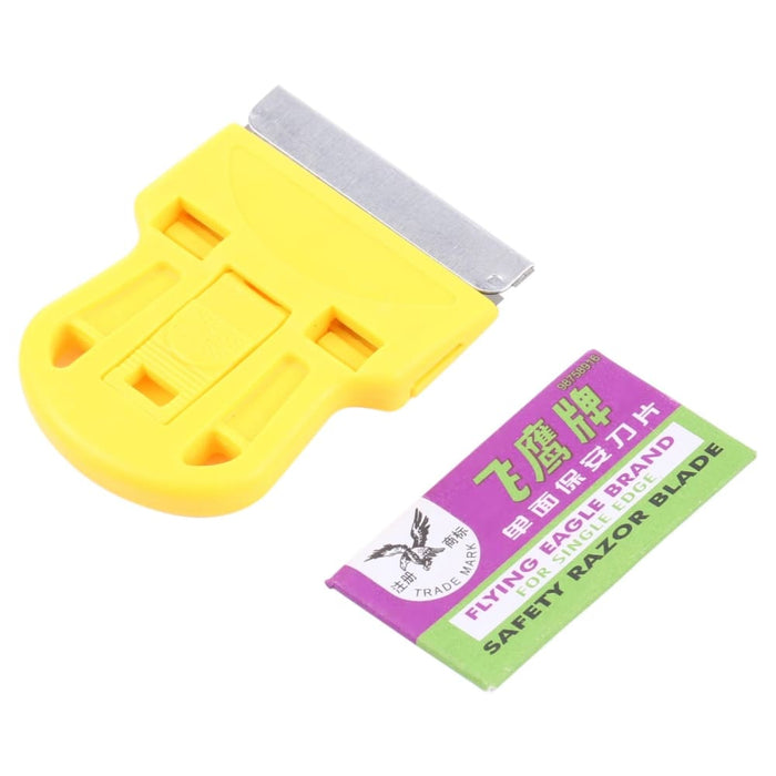 Glue Remover Squeegee Sticker Cleaner Plastic Handle Scraper