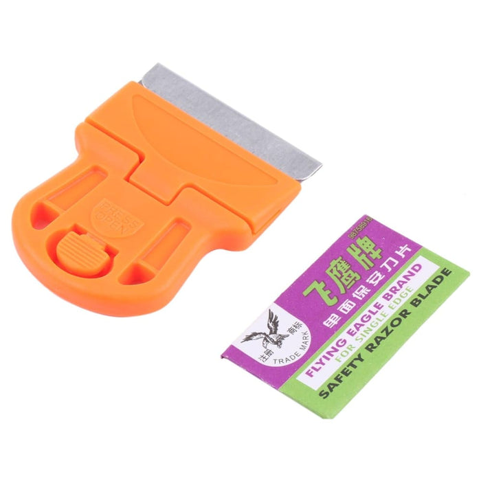 Glue Remover Squeegee Sticker Cleaner Plastic Handle Scraper