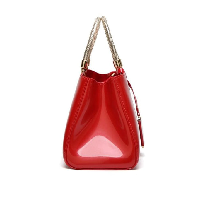 Glue Shoulder Bag Patent Leather Ladies Handbag