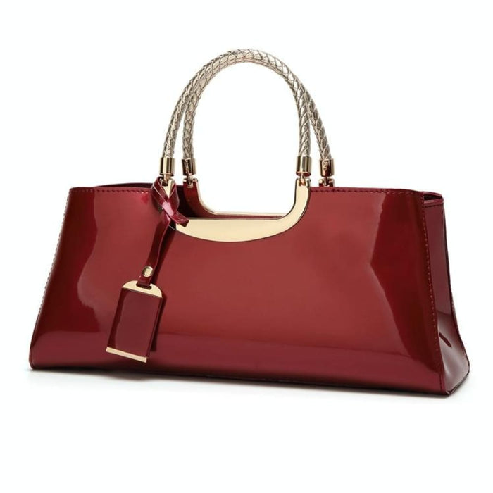 Glue Shoulder Bag Patent Leather Ladies Handbag