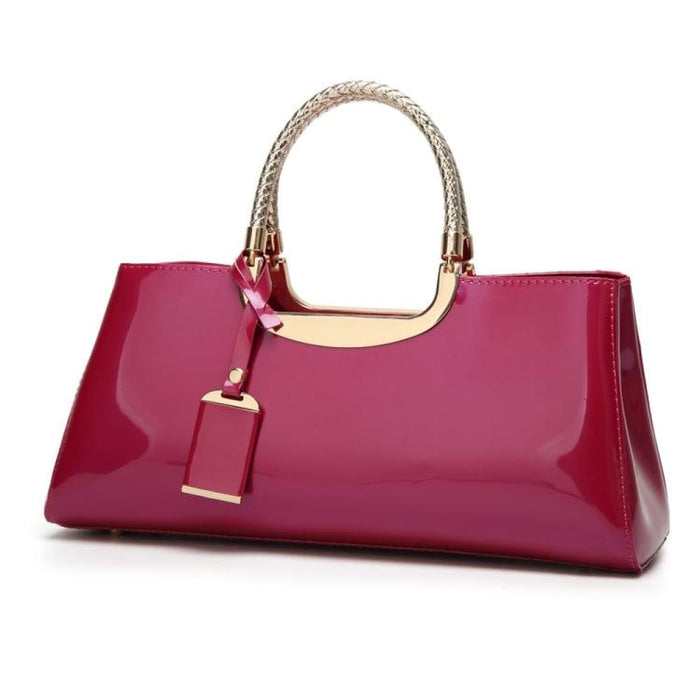 Glue Shoulder Bag Patent Leather Ladies Handbag