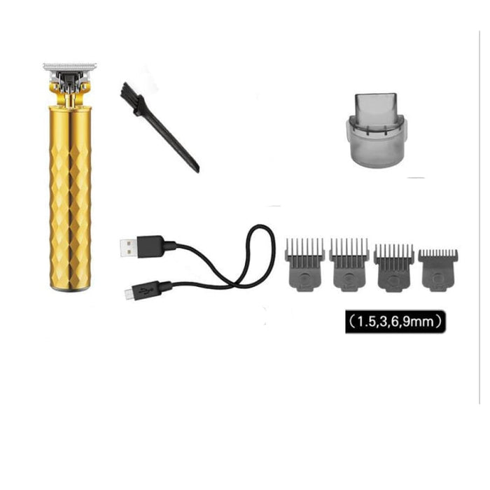 T9 Gold Hair Clipper Professional Electric Barber Zero