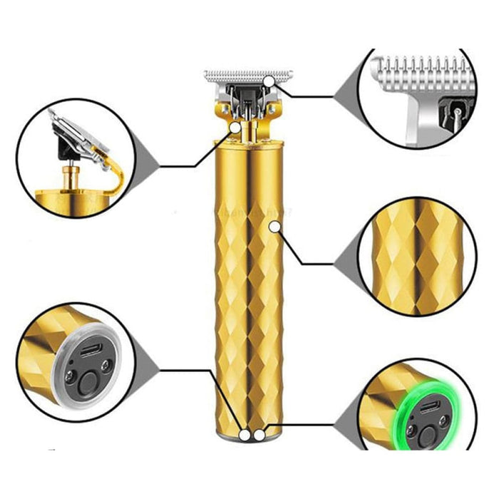 T9 Gold Hair Clipper Professional Electric Barber Zero