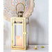 Gold Stainless Steel Candle Holder Lanterns for Indoor