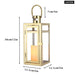Gold Stainless Steel Candle Holder Lanterns for Indoor