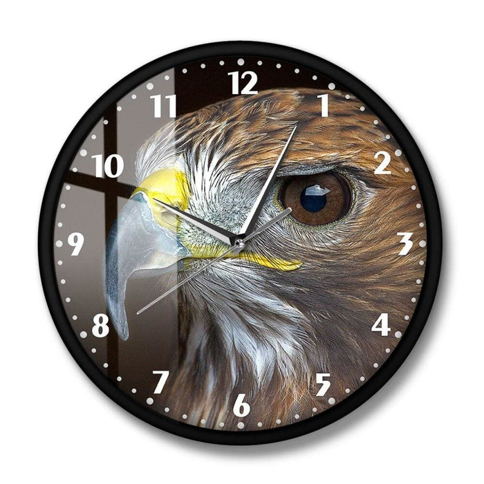 Golden Eagle Prints Decorative Wall Clock Silent Non