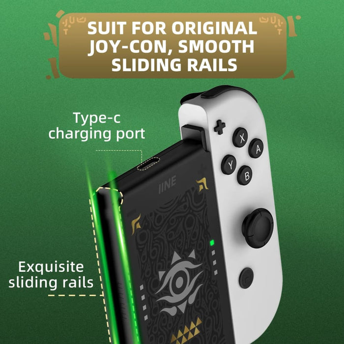 Golden - green Joypad Charging Grip Rectangle Shaped Dock
