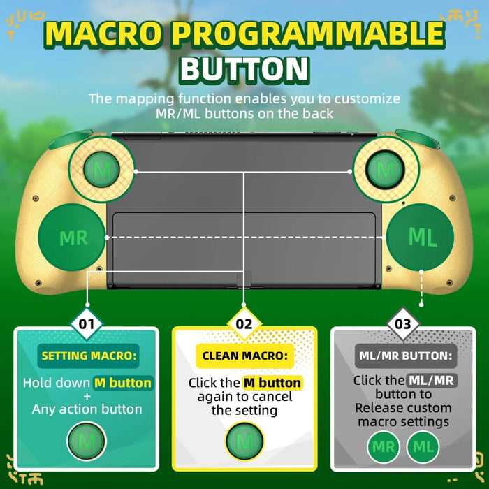 Golden-green Neptune Joypad Alps Stick Mechanics Button