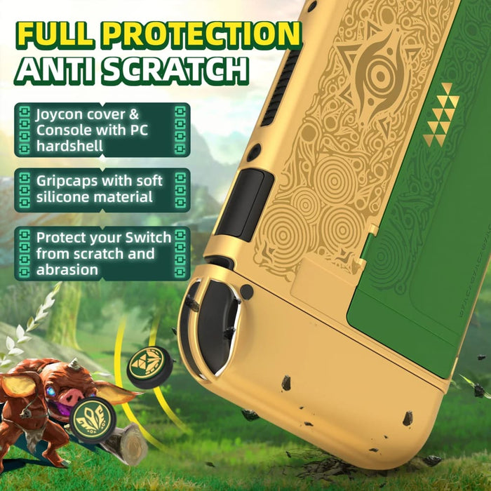 Golden - green Protective Case Cover Oled Console