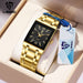 Golden Quartz Wristwatches for Female Male Fashion 30m