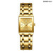 Golden Quartz Wristwatches for Female Male Fashion 30m