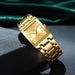 Golden Quartz Wristwatches for Female Male Fashion 30m