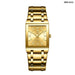 Golden Quartz Wristwatches for Female Male Fashion 30m