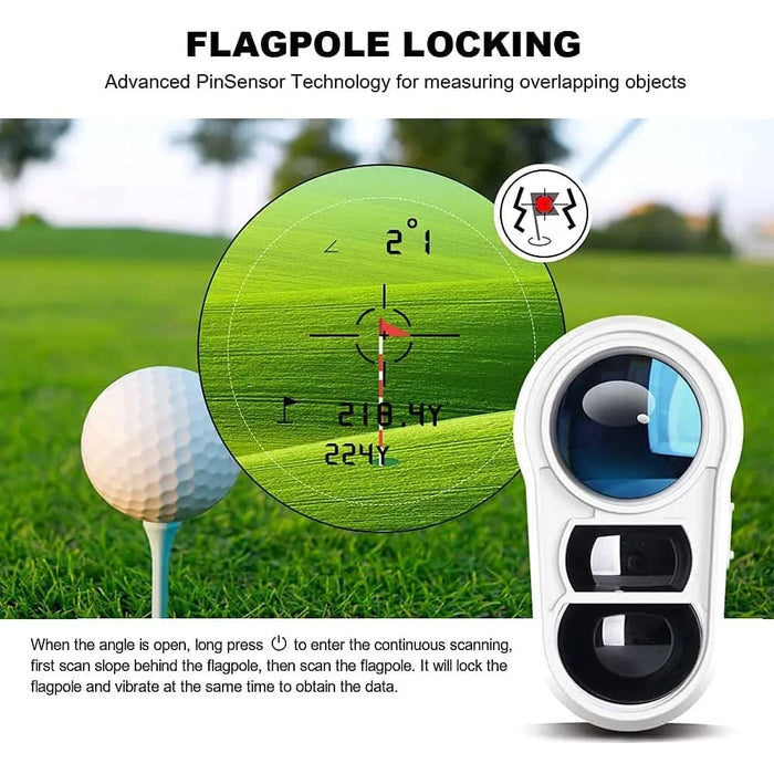 Golf Laser Rangefinder 600m 800m 1000m Slope & Flag Pole