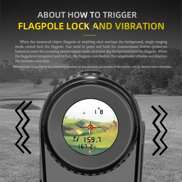 Golf Laser Rangefinder 600yard m Telescope Magnet Charging