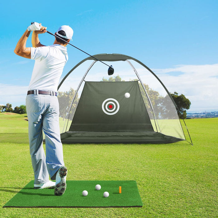 Goslash Picks Golf Practice Net And Training Mat Driving