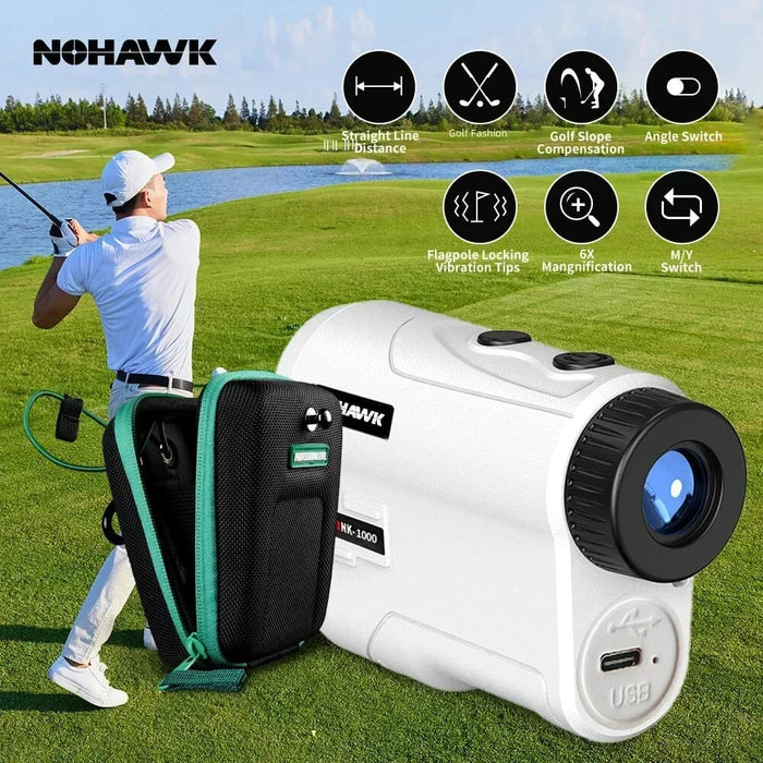 Golf Rangefinder with Flag