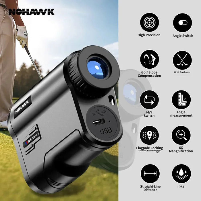 Golf Rangefinder with Flag