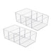 Gominimo 2 Pack Storage Bin With Divider