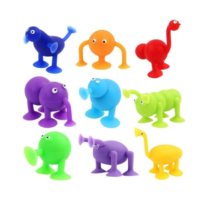 Gominimo 38pcs Kids Bath Suction Cup Toys Silicone Travel