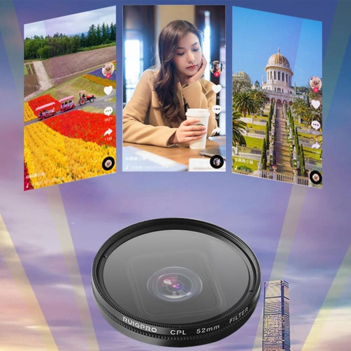 Gopro Hero10/hero9 Professional 52mm Cpl Lens Filter