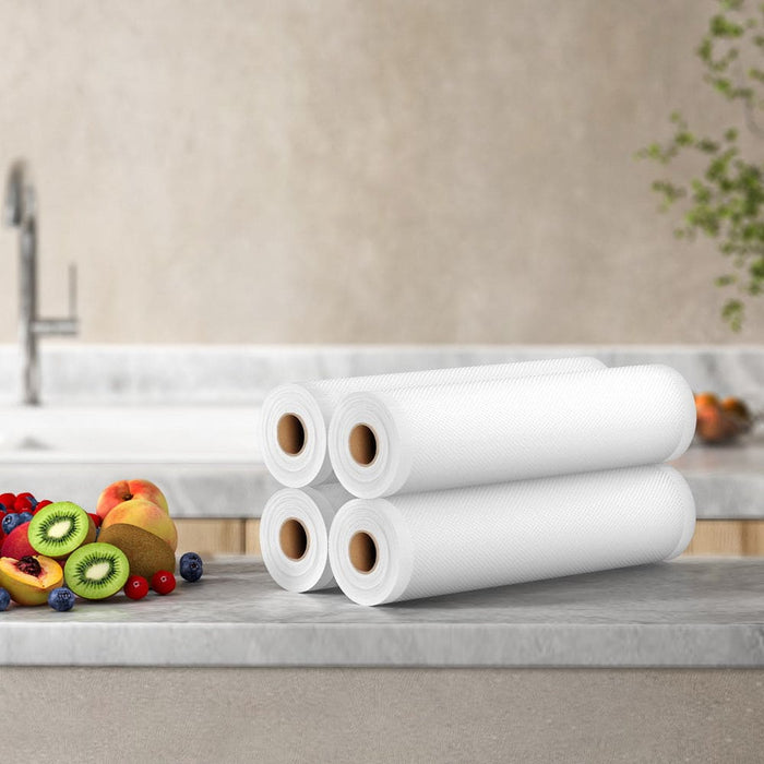 Goslash Picks 4 Rolls Food Vacuum Sealer Bags Storage Saver