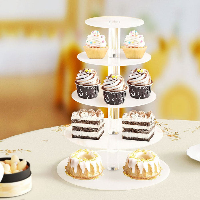 Goslash Picks Chef Cake Stand 5 Tiers Acrylic Holder