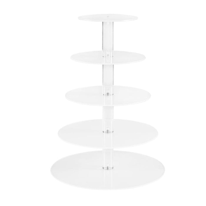 Goslash Picks Chef Cake Stand 5 Tiers Acrylic Holder