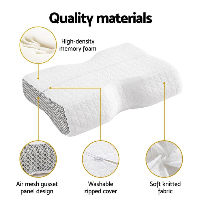 Goslash Picks Memory Foam Pillow Contour Neck