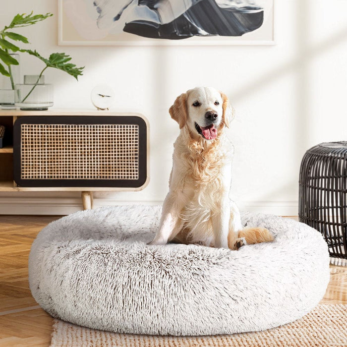Goslash Picks Pet Bed Dog Cat Calming Large 90cm White