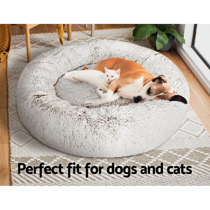 Goslash Picks Pet Bed Dog Cat Calming Large 90cm White
