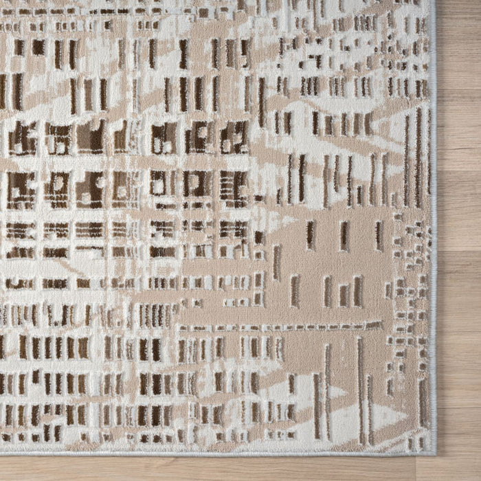 Grande Jacquard Rug Taupe 80x300