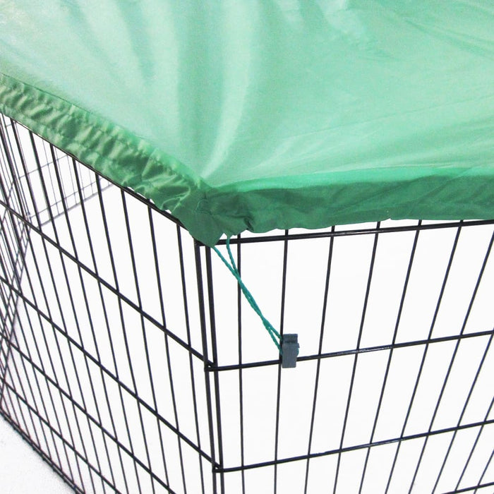 Green Net Cover For Pet Playpen 24in Dog Exercise Enclosure