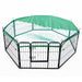Green Net Cover for Pet Playpen 31in Dog Exercise Enclosure