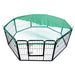 Green Net Cover for Pet Playpen 31in Dog Exercise Enclosure