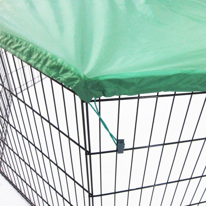 Green Net Cover for Pet Playpen 36in Dog Exercise Enclosure