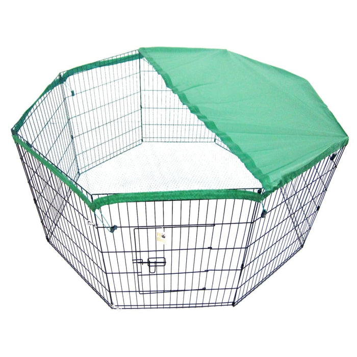 Green Net Cover for Pet Playpen 42in Dog Exercise Enclosure