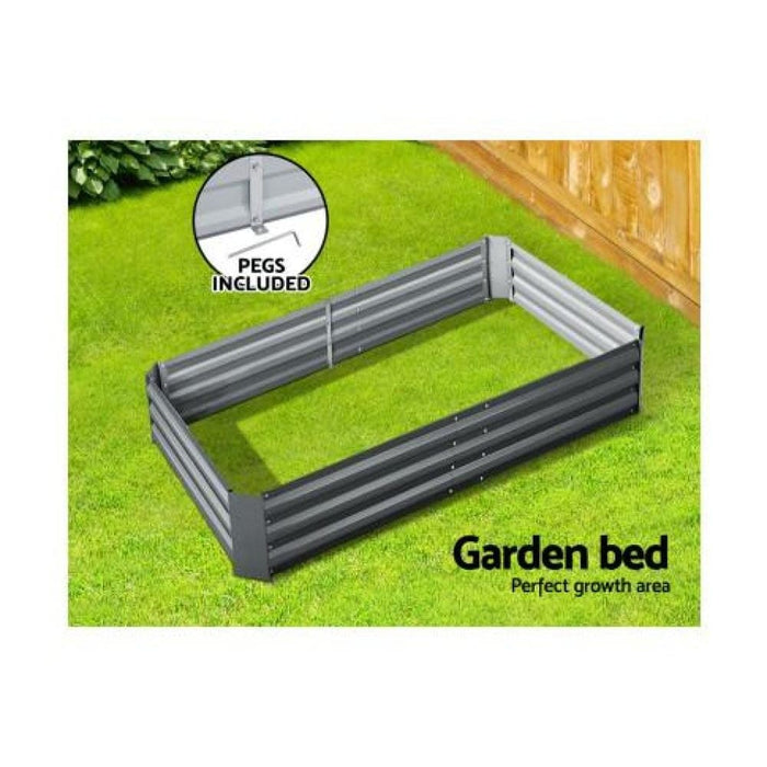 Green Fingers 150 x 90cm Galvanised Steel Garden Bed