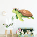Green Sea Turtle Decorative Wall Stickers for Kids Room