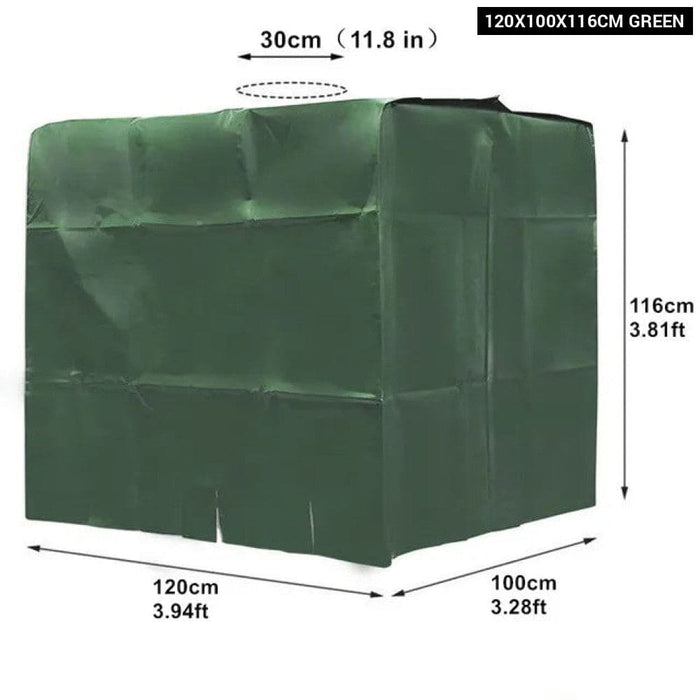 Ibc Green Water Tank Cover Ton Barrels Accessories 1000