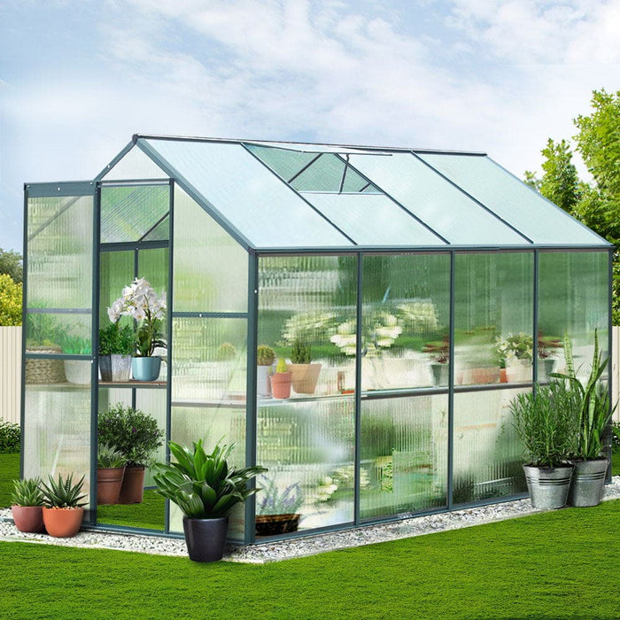 Greenfingers Aluminum Greenhouse Green House Garden Shed